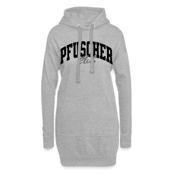 Pfuscher Club - Hoodie-Kleid - Grau meliert - Vorne