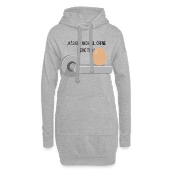 Käsiger Michael T-Shirt - Hoodie-Kleid - Grau meliert - Vorne