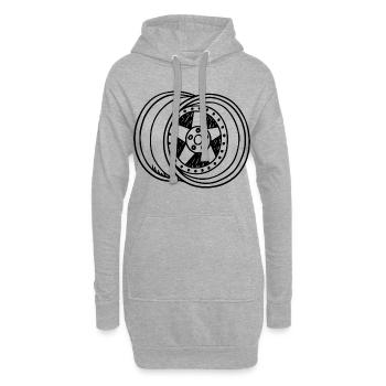 Felge - Hoodie-Kleid - Grau meliert - Vorne