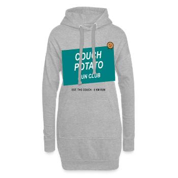 Couch Potato Laufclub - Hoodie-Kleid - Grau meliert - Vorne