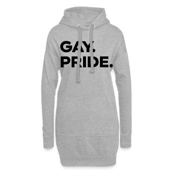 GAY Pride | LGBT | Love instead of hate - Hoodie Dress - heather grey - Front
