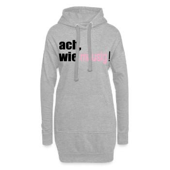 MAUSIGE SPRÜCHE - Hoodie-Kleid - Grau meliert - Vorne