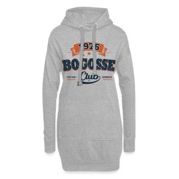 Cadeau 50 Ans Homme 1976 – Bogosse Club - Sweat-shirt à capuche long Femme - gris chiné - Devant