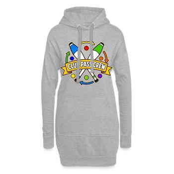 ÉQUIPE DU CLUB PASS - Sweat-shirt à capuche long Femme - gris chiné - Devant