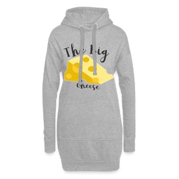 Le grand fromage - Sweat-shirt à capuche long Femme - gris chiné - Devant