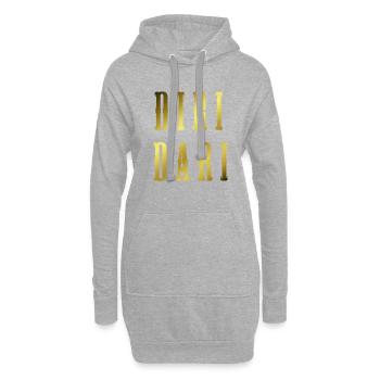 Diridari Gold Geschenk - Hoodie-Kleid - Grau meliert - Vorne