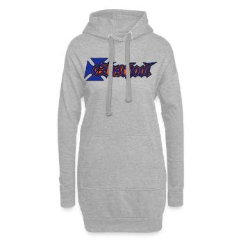 Old School - style - cool - Hoodie-Kleid - Grau meliert - Vorne