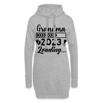 2023 Grand-mère Chargeante Grand-mère Grand-mère Grand-mère - Sweat-shirt à capuche long Femme - gris chiné - Devant