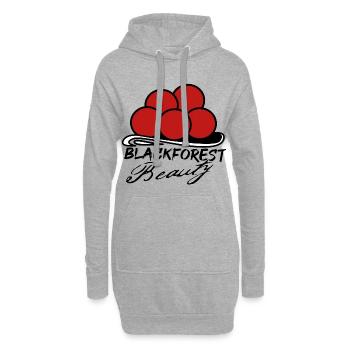Schwarzwald Beauty Heimat Bollenhut Kuckuck - Hoodie-Kleid - Grau meliert - Vorne