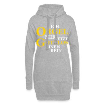 Ich Orgel Mir Jetzt Gottlos Einen Rein Biertrinker - Hoodie-Kleid - Grau meliert - Vorne