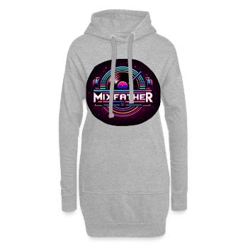 The Mixfather 12 - Hoodie-Kleid - Grau meliert - Vorne