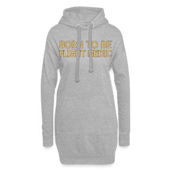 Flight Medic Born To Be Luftrettung - Hoodie-Kleid - Grau meliert - Vorne