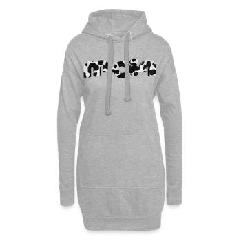 Bonjour - Sweat-shirt à capuche long Femme - gris chiné - Devant