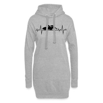 Bob BobFahren Bobfahren Herzschlag - Hoodie-Kleid - Grau meliert - Vorne