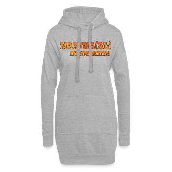 Maximal betrunken. Königstag Königliche Familie Maxima # - Hoodie-Kleid - Grau meliert - Vorne