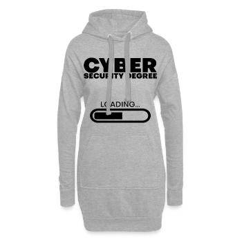 Cyber Security Degree Loading 4 - Hoodie-Kleid - Grau meliert - Vorne