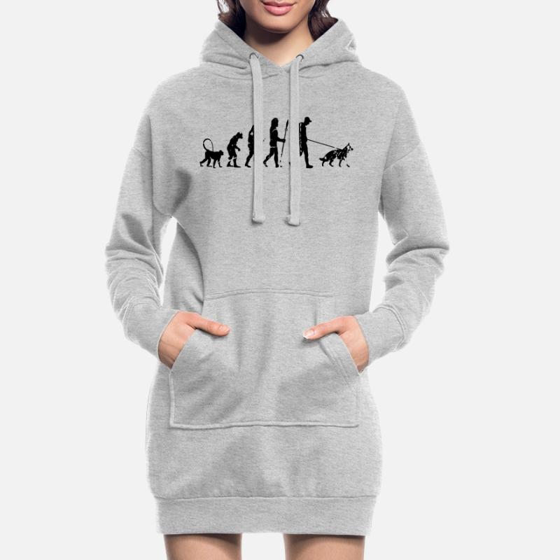 German Shepherd Evolution Hoodie Dress