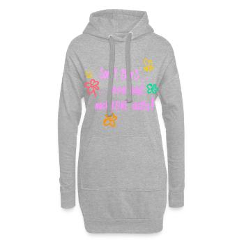 Sorry Boys, aber Papa sagt, noch keine Dates! - Hoodie-Kleid - Grau meliert - Vorne