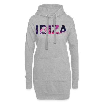 Ibiza Urlaub Palmen - Hoodie-Kleid - Grau meliert - Vorne