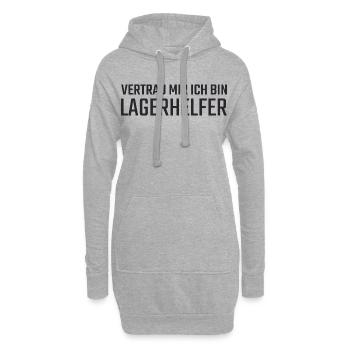 Lagerhelfer Vetrau mir - Hoodie-Kleid - Grau meliert - Vorne