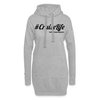 #CruiseLife - Hoodie-Kleid - Grau meliert - Vorne