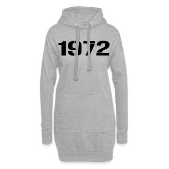 Vintage 1972 - Hoodie-Kleid - Grau meliert - Vorne