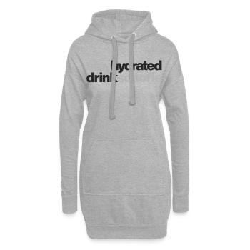 Restez hydraté - buvez du spritzer - Sweat-shirt à capuche long Femme - gris chiné - Devant