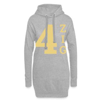 Bedruckt T Shirt 40 Geburtstag Sprüche Lustig - Hoodie-Kleid - Grau meliert - Vorne