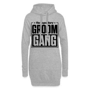gang de marié - Sweat-shirt à capuche long Femme - gris chiné - Devant