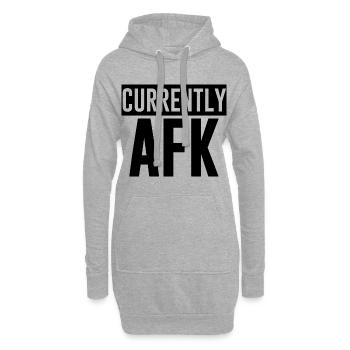 Actuellement Afk 3 - Sweat-shirt à capuche long Femme - gris chiné - Devant