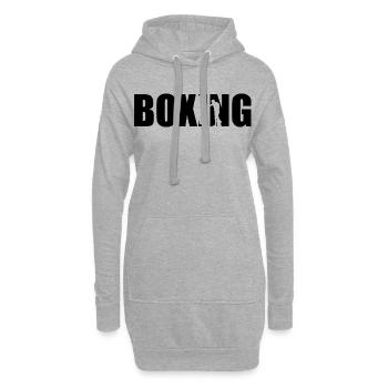 Boxen - Hoodie-Kleid - Grau meliert - Vorne