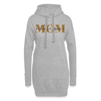 Je t’aime Maman Déclaration d’amour Mère Chère Maman - Sweat-shirt à capuche long Femme - gris chiné - Devant