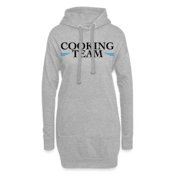 Team Cooking - Hoodie-Kleid - Grau meliert - Vorne