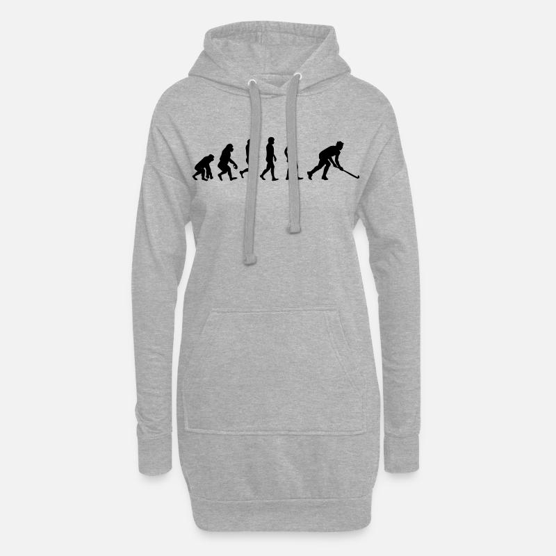 Unihockey Evolution - Hoodie-Kleid - Grau meliert