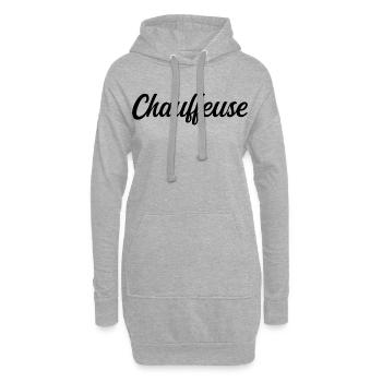 Professioneller LKW-Fahrer Pr - Hoodie-Kleid - Grau meliert - Vorne