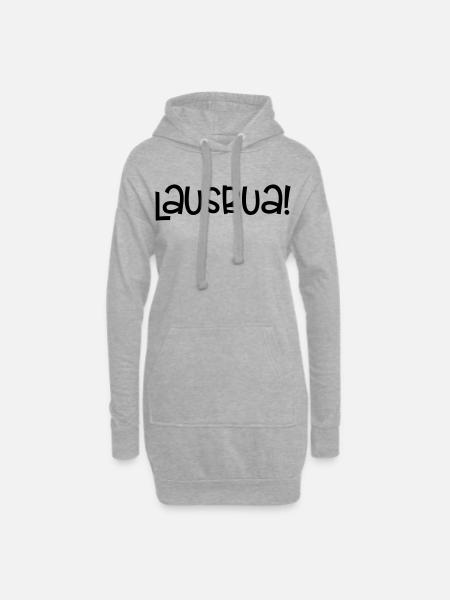 Lausbua, lustige Bayern - Hoodie-Kleid - Grau meliert