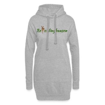Re cklinghausen mit Reh - Hoodie-Kleid - Grau meliert - Vorne