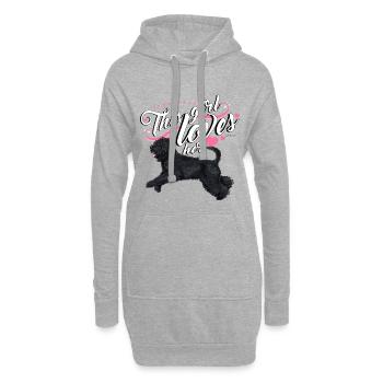 Bouvier Mädchen - Hoodie-Kleid - Grau meliert - Vorne