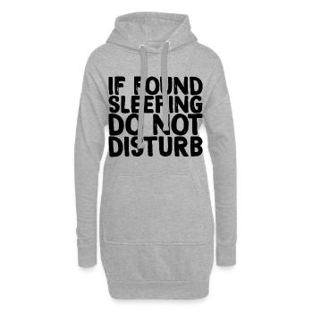 Si dormir ne dérange pas - Sweat-shirt à capuche long Femme - gris chiné - Devant