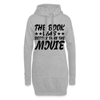 The Book Was Better Than The Movie 3 - Hoodie-Kleid - Grau meliert - Vorne