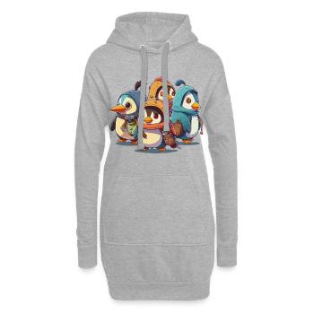 Les explorateurs polaires - Sweat-shirt à capuche long Femme - gris chiné - Devant