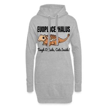 Euoplocephalus Dinosaurier Dino Paläontologe Fossil - Hoodie-Kleid - Grau meliert - Vorne