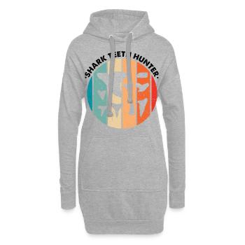 Paleontologist Designs Fossil Hunter Student - Hoodie Dress - heather grey - Front