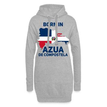 Azua de Compostela République Dominicaine - Sweat-shirt à capuche long Femme - gris chiné - Devant