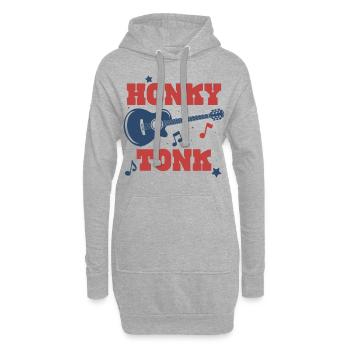 Honky Tonk - Sweat-shirt à capuche long Femme - gris chiné - Devant