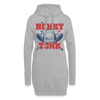 Honky Tonk - Sweat-shirt à capuche long Femme - gris chiné - Devant