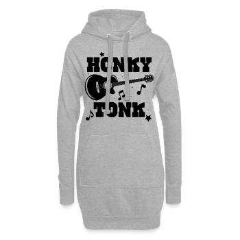 Honky Tonk - Sweat-shirt à capuche long Femme - gris chiné - Devant