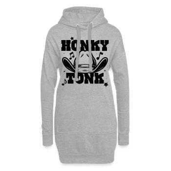 Honky Tonk - Sweat-shirt à capuche long Femme - gris chiné - Devant
