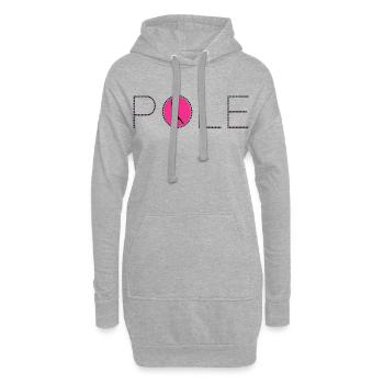 Pole Sport Wettbewerb Tanz Tänzer Akrobatik - Hoodie-Kleid - Grau meliert - Vorne