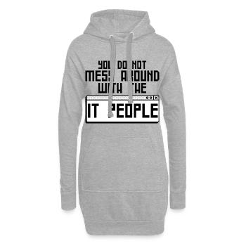 You Do Not Mess Around With The It People 4 - Hoodie Dress - heather grey - Front